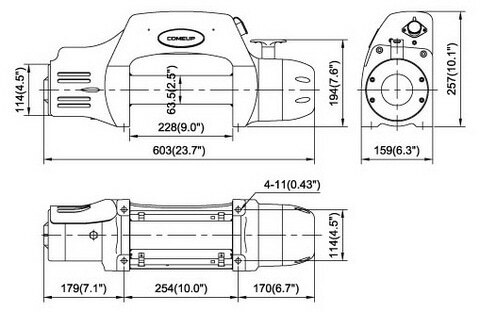 COME.UP WINCH Seal DS-9,5i 12V