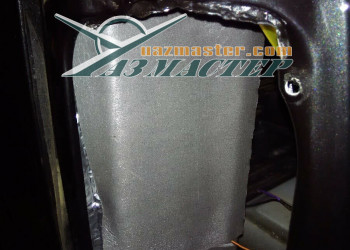 Покрытие ВИБРОИЗОЛОМ и СПЛЕНом УАЗ ПАТРИОТ.  Задние фонари приходится снять.