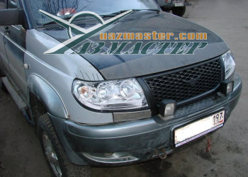 Замена передних крыльев и ремонт передка на  УАЗ ПАТРИОТ после аварии (12)