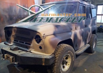 УАЗ ХАНТЕР покраска RAPTOR