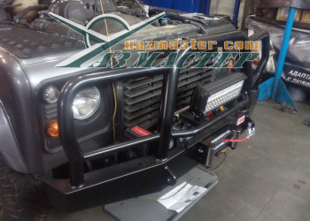 Установка переднего бампера 