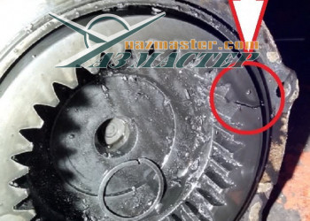 Треснула ведомая шестерня колесного редуктора ВМ