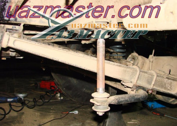 Стойку переднего стабилизатора удлинняем