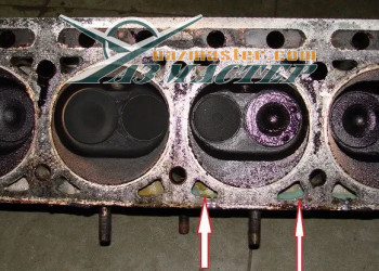 ГБЦ УМЗ-4218 до ремонта.