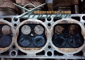 Сильный нагар на клапанах ГБЦ ЗМЗ-409