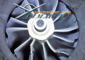 Турбина ЗМЗ 514  сильный износ крыльчатки.