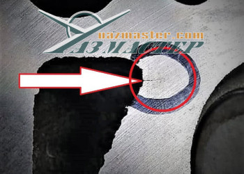 ГБЦ ЗМЗ-409 ПАТРИОТ после снятия плоскости стали видны трещины в рубашке охлаждения