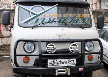 УАЗ 39095 с бампером и кенгурином РИФ