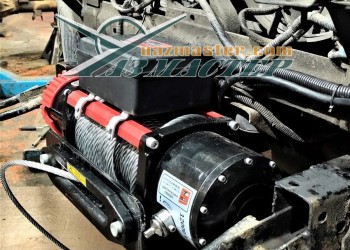 Лебедка 12000 в передний бампер УАЗ ПАТРИОТ 2017 г/в установка